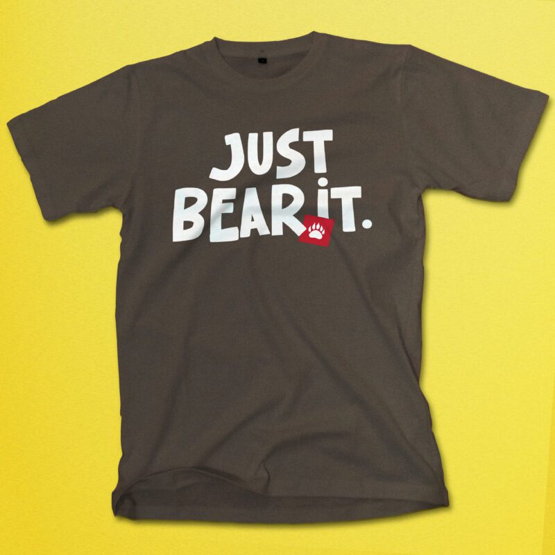 just bear it gay bear shirt brown