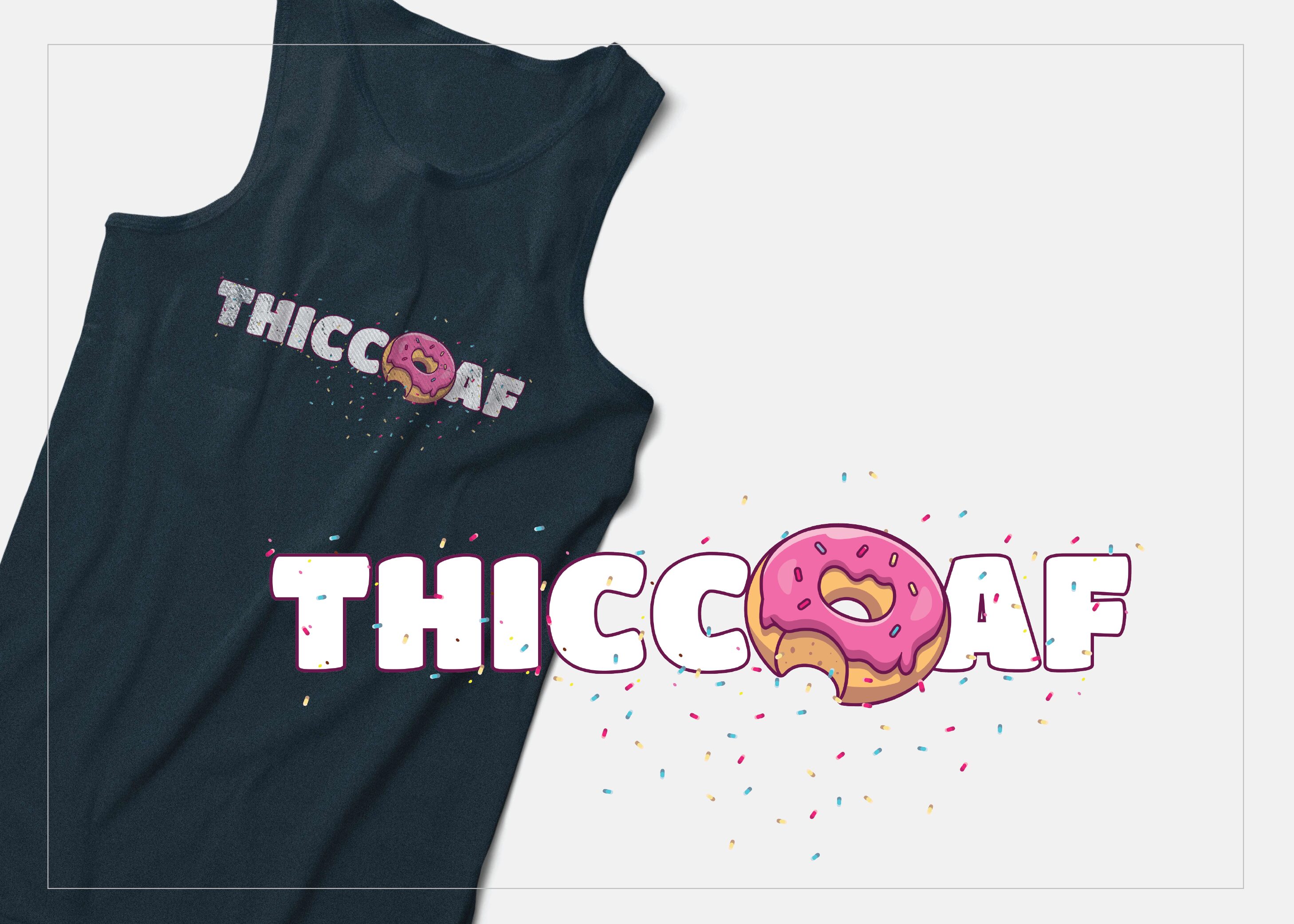 thicc af gay bear tank top