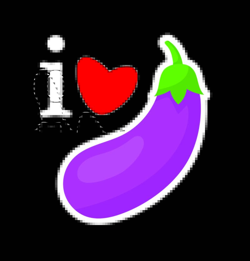 I Love Dick Egg Plant Emoji Shirt