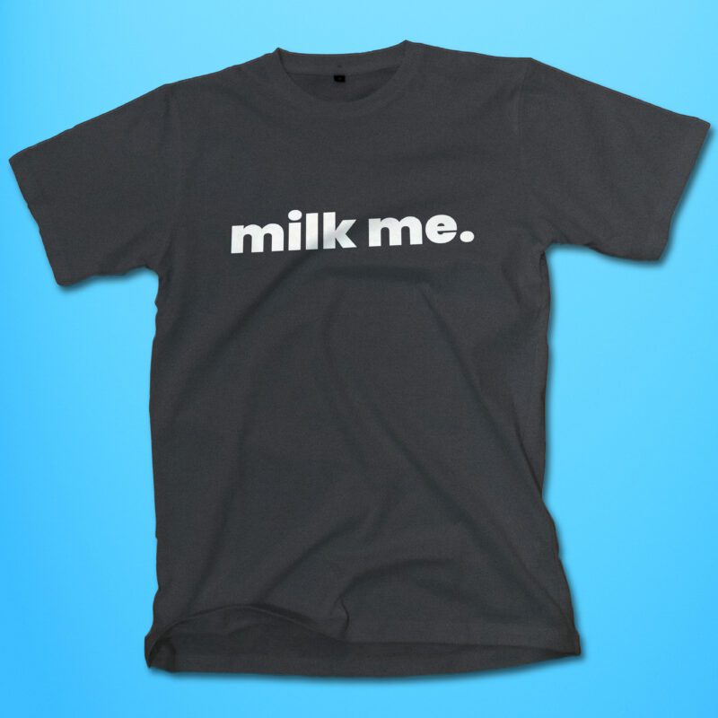 milk me black shirt